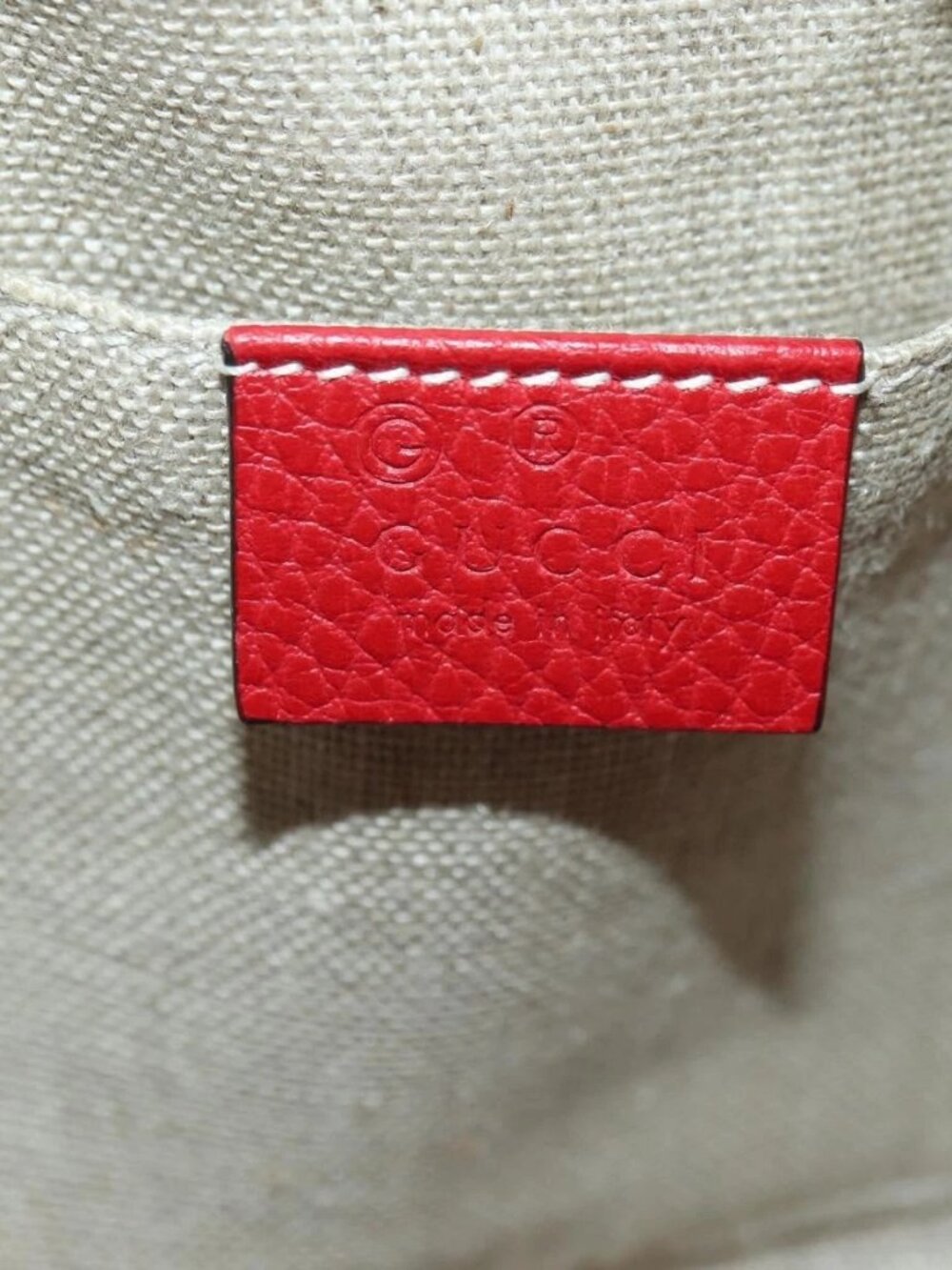 GUCCI GG Canvas Shoulder Bag Beige Gold 449413 Auth - Picture 11 of 13